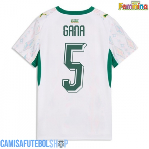 Camisa de time de futebol Senegal Idrissa Gueye #5 Replicas 1º Equipamento Feminina Mundo 2026 Manga Curta